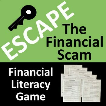 Preview of Financial Scams Escape Activity Game
