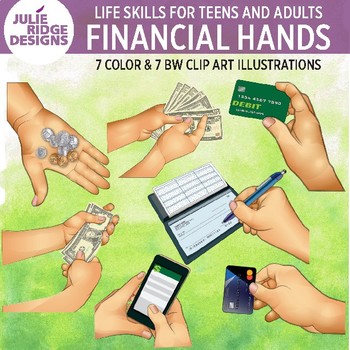 Preview of Financial Skills for Teens and Adults Clip Art Illustrations