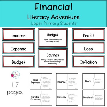 Financial Vocab Flashcards and Definition by MyBrightClassroom | TPT