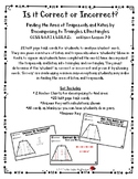 Find Area Trapezoids/Kites by Decomposing CCSS 6.G.A.1/6.E