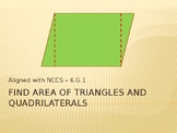 Find Area of Polygons PowerPoint Presentation - 6.G.1