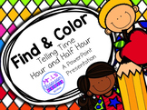 Find & Color: Telling Time Activity