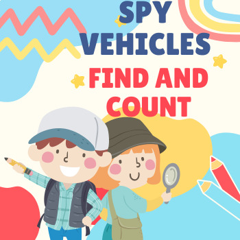 Preview of Find & Count Vehicles Characters | I Spy Vehicles