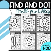 Find & Dot the Number Kindergarten Print & Go Printables