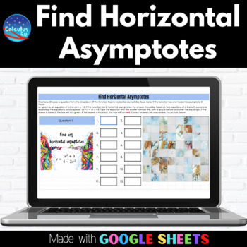 Preview of Limits at Infinity and Horizontal Asymptotes | Digital Activity Google™ Sheets