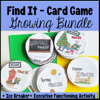 Preview of Find It Card Game *GROWING BUNDLE* -Executive Functioning & Ice Breaker Activity