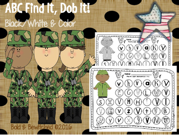 Preview of ABC Find It, Dob It Veteran!