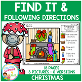 Find It & Following Directions: Christmas
