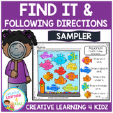 Find It & Following Directions Sampler