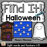 Find It! Halloween - {Numbers 1-10 and Sight Words}
