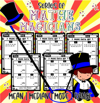 Preview of Find Mode Numbers| Mathemagicians' Mean Median Mode Range | Statistics & Data