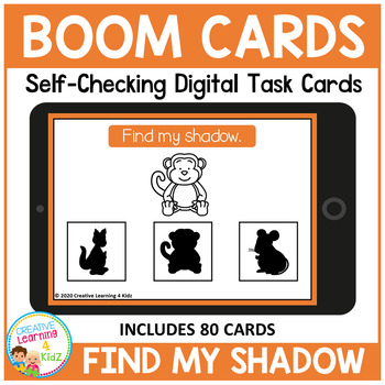 Preview of Find My Shadow Visual Discrimination Boom Cards for Distance Learning