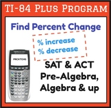 Find Percent Change - TI-84 Plus Program - from Percent Pack