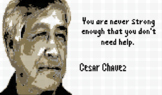 Find Slope from Graphs and Points Pixel Art (Cesar Chavez)
