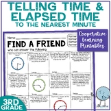 Tell Time to the Minute and Elapsed Time Review | Find a Friend