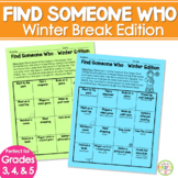 Find Someone Who | First Day Back from Winter Break What I