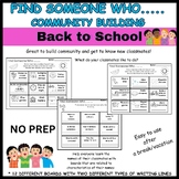 Find Someone Who.........Back to School & Beginning of Yea