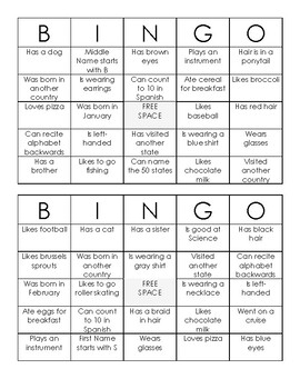 Find Someone Who...Bingo Game by MathWithDelaney | TpT