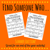 Find Someone Who.. End of Year Activity {FREEBIE}