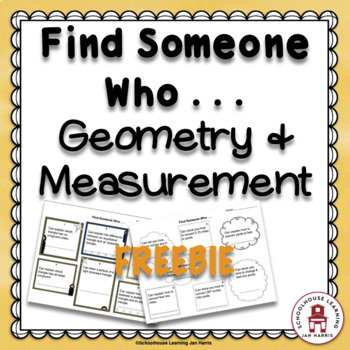 Preview of Geometry & Measurement - Find Someone Who . . .