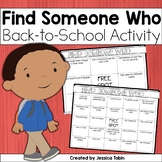 Find Someone Who Ice Breaker FREE Back to School Activity 