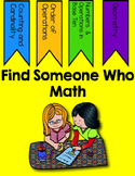 Find Someone Who- Kindergarten Math