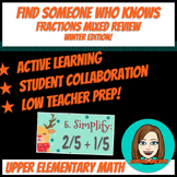 Find Someone Who Knows - Fractions Mixed Review - Math Rev