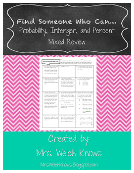 Preview of Find Someone Who: Mixed Review FREEBIE