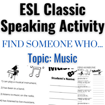 music esl teaching resources teachers pay teachers