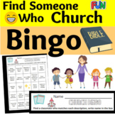 Bible Bingo Sunday School People Bingo Style Church VBS No Prep