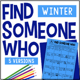 Find Someone Who WINTER Community Building Activity EDITAB