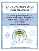 Find Someone Who... (Winter Holidays Version)