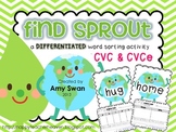 Find Sprout - Earth Day DIFFERENTIATED CVC & CVCe literacy