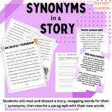 Find Synonyms to Rewrite a Story! #2 Reading, Writing, and