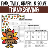 Thanksgiving Math - Find, Tally and Graph