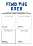 Find The Area - Sticky Note Activity