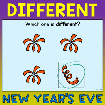 Preview of Find The Different - New Year's Eve Boom Cards