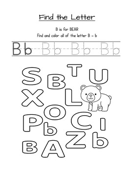 Find The Letter: Alphabet Recognition Activity Set by Homeschool Station