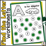 Find the Letter Worksheets – Alphabet Recognition Practice