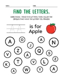 Find The Letter: Alphabet Recognition Worksheets For Toddlers