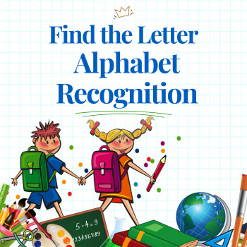 Preview of Find The Letter| Alphabet Recognition Worksheets | Letter Recognition Bingo