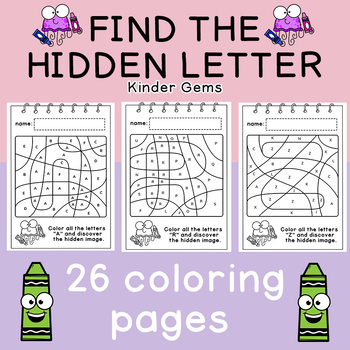 Find The Letter Alphabet Worksheets for Kindergarten by Kinder Gems Store