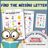 Find The Missing Letter and Fill in the missing letter Act