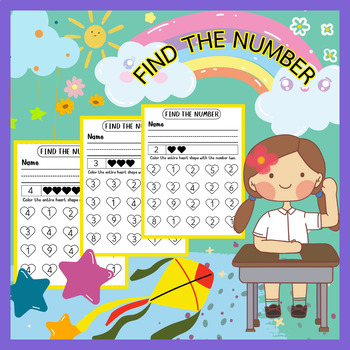 Preview of Find The Number Worksheets - Numbers to 10