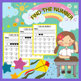 Find The Number Worksheets - Numbers to 10