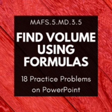 Find Volume Using Formulas