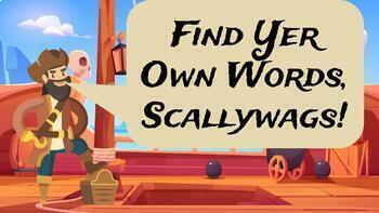 Preview of Find Yer Own Words, Scallywags! (Paraphrasing Breakout)