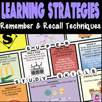 Preview of Strategies to Improve Working Memory Executive Function Study Skills Lesson Aid