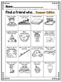 Find a Friend Who... End of the Year Summer Activity