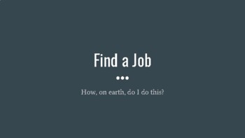 Preview of Find a Job Lesson